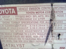 2007 TOYOTA CAMRY,BLACK, HYBRID, LE, 2.4. AT.  Z25983